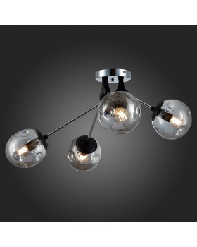 SLE106002-04 Люстра потолочная Хром, Черный/Дымчатый E14 4*40W MAREA-foto5