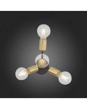 SL437.401.04 Бра ST-Luce Золотистый,Черный E27 4*60W FOGLIONE-foto9