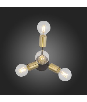 SL437.401.04 Бра ST-Luce Золотистый,Черный E27 4*60W FOGLIONE-foto9