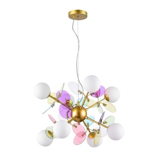 SLE2502-203-08 Люстра подвесная Золотистый/Разноцветный G9 8*5W VOLA-foto2