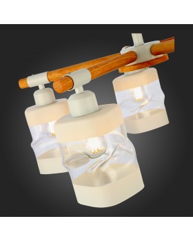 SLE114502-05 Люстра потолочная Белый, Светлое дерево/Белый, Прозрачный E27 5*60W ABIRITTO-foto9