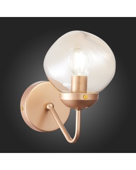 SLE155701-01 Бра Золотистый/Янтарный E14 1*40W MORE-foto5