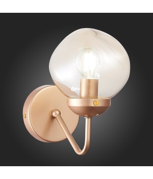 SLE155701-01 Бра Золотистый/Янтарный E14 1*40W MORE-foto5