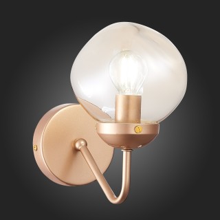 SLE155701-01 Бра Золотистый/Янтарный E14 1*40W MORE-foto5