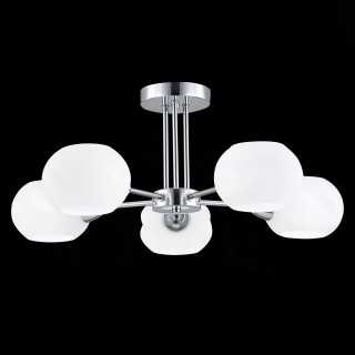 SLE104302-05 Люстра потолочная Хром/Белый E14 5*40W LANTA-foto3