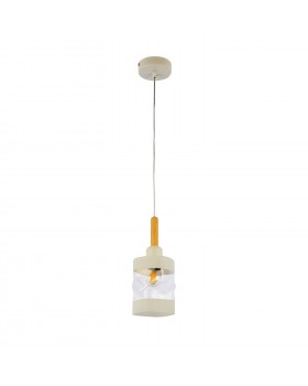 SLE114503-01 Светильник подвесной Белый, Светлое дерево/Белый, Прозрачный E27 1*60W ABIRITTO-foto2