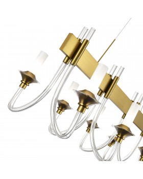 SL1241.213.08 Люстра подвесная ST-Luce Золотистый/Белый E14 8*40W VETRANO-foto3