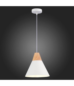 SLE125103-01 Подвес Белый/Белый, Светлое дерево E14 1*40W MODICA-foto5