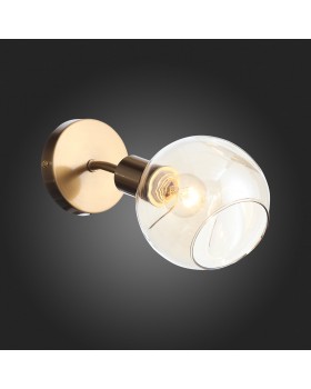 SLE155301-01 Светильник настенный Античная медь/Янтарный E14 1*60W GENTORE-foto7