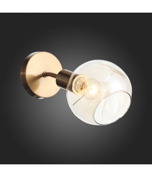 SLE155301-01 Светильник настенный Античная медь/Янтарный E14 1*60W GENTORE-foto7