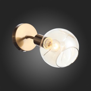 SLE155301-01 Светильник настенный Античная медь/Янтарный E14 1*60W GENTORE-foto7