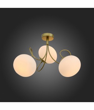 SL717.202.03 Люстра потолочная Золото/Белый E27 3*40W ACINI-foto5