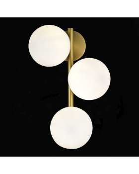 SLE1191-201-03 Бра Золотистый/Белый E27 3*60W FRATTA-foto4