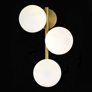 SLE1191-201-03 Бра Золотистый/Белый E27 3*60W FRATTA-foto4