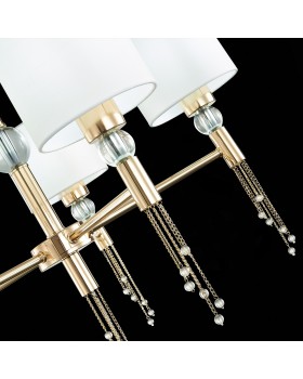 SLE105153-05 Светильник подвесной Золотистый/Белый E27 5*60W PRIMMA-foto6