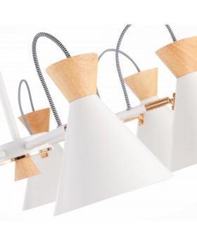 SLE125102-07 Люстра потолочная Белый, Золото/Белый, Светлое дерево E14 7*40W Modica-foto3