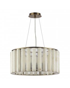 SL1516.303.08 Светильник подвесной ST-Luce Бронза, Прозрачный/Бежевый Алебастр E14 8*40W DELIGHT-foto2