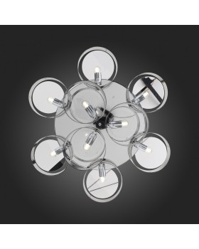 SL483.702.09 Светильник потолочный Хром/Дымчатый E27 9*40W FORESTA-foto15