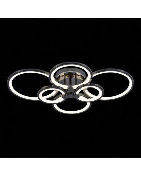 SLE200382-06 Светильник потолочный Темный хром/Белый LED 1*168W 3000-6000K LETO-foto2