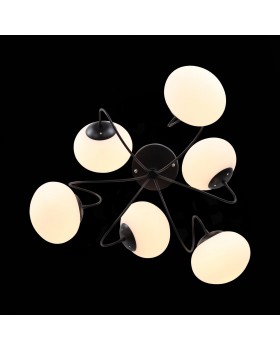 SL717.402.06 Люстра потолочная Черный/Белый E27 6*40W ACINI-foto4