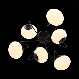 SL717.402.06 Люстра потолочная Черный/Белый E27 6*40W ACINI-foto4