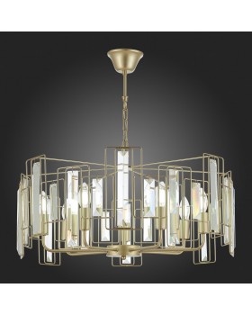 SLE103403-07 Люстра подвесная Шампань/Прозрачный E14 7*40W GIANO-foto7