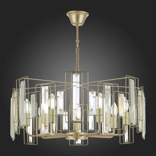 SLE103403-07 Люстра подвесная Шампань/Прозрачный E14 7*40W GIANO-foto7