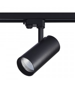 ST661.436.40 Св-к трек. Черный LED 1*40W 3000K 3 200Lm Ra>90 38° IP20 L190xW85xH265 165-265V Трехфазная трековая система-foto2