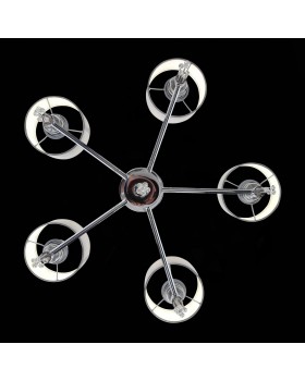 SLE105173-05 Светильник подвесной Хром/Серый E27 5*60W PRIMMA-foto7