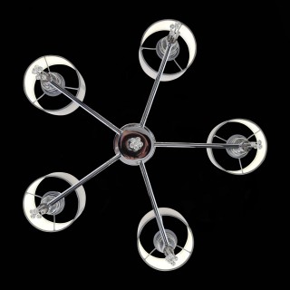 SLE105173-05 Светильник подвесной Хром/Серый E27 5*60W PRIMMA-foto7