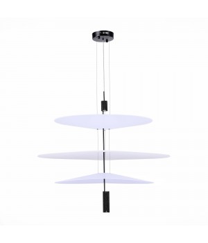 SL6101.413.01 Люстра подвесная ST-Luce Черный/Белый LED 1*15W 3000K Isola-foto2