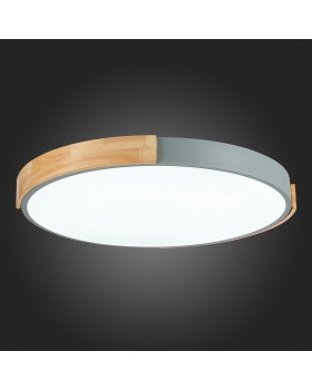 SLE201372-01 Светильник потолочный Серый, Светлое дерево/Белый LED 1*40W 3000K/4000K/6000K DELIA-foto3