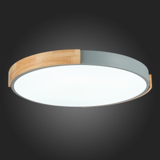 SLE201372-01 Светильник потолочный Серый, Светлое дерево/Белый LED 1*40W 3000K/4000K/6000K DELIA-foto3