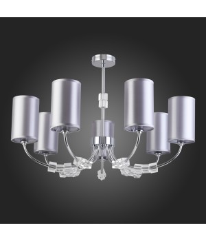 SLE156002-07 Люстра потолочная Хром/Серый E14 7*40W EMMI-foto5