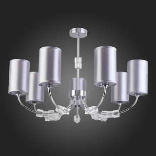 SLE156002-07 Люстра потолочная Хром/Серый E14 7*40W EMMI-foto5