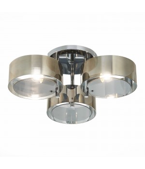 SL483.702.03 Люстра потолочная Хром/Дымчатый E27 3*40W FORESTA-foto3