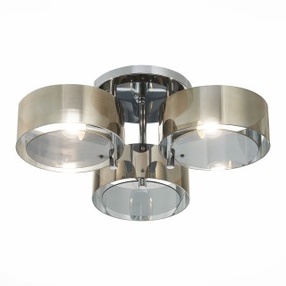 SL483.702.03 Люстра потолочная Хром/Дымчатый E27 3*40W FORESTA-foto3