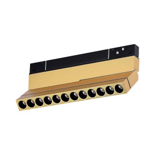 ST805.246.12 Магнитный трековый светильник Золотистый LED 1*12W 4000K 550Lm Ra>90 36° IP20 L220xW22xH117 48VV SKYLINE 48-foto3