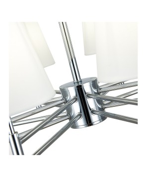 SLE105403-08 Люстра подвесная Хром/Белый E14 8*40W LAGORO-foto10