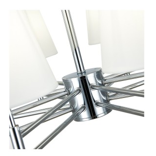 SLE105403-08 Люстра подвесная Хром/Белый E14 8*40W LAGORO-foto10