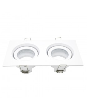 ST255.528.02 Св-к встр. Белый GU10 2*50W IP65 L180xW90xH40 220V Без ламп Встраиваемые светильники-foto2