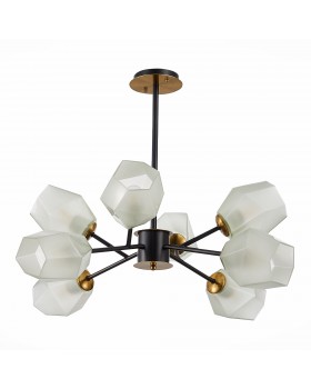 SLE205102-08 Люстра потолочная Латунь, Черный/Белый E27 8*60W TERRAMO-foto2