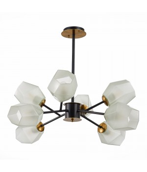 SLE205102-08 Люстра потолочная Латунь, Черный/Белый E27 8*60W TERRAMO-foto2