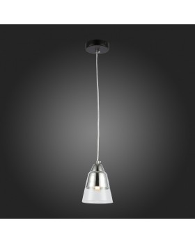 SLE102903-01 Светильник подвесной Черный, Хром/Прозрачный E27 1*40W LIRINO-foto5