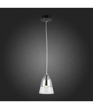 SLE102903-01 Светильник подвесной Черный, Хром/Прозрачный E27 1*40W LIRINO-foto5