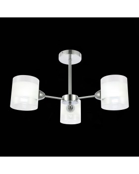 SLE102802-03 Люстра потолочная Хром/Прозрачный, Белый E14 3*40W MIENTO-foto4