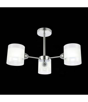 SLE102802-03 Люстра потолочная Хром/Прозрачный, Белый E14 3*40W MIENTO-foto4