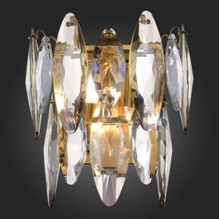 SL1227.301.02 Бра ST-Luce Латунь/Прозрачный E14 2*40W ANCONA-foto4