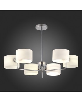 SLE1121-102-06 Светильник потолочный Хром/Молочно-Белый E14 6*40W AERIN-foto5