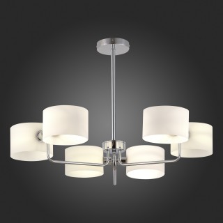 SLE1121-102-06 Светильник потолочный Хром/Молочно-Белый E14 6*40W AERIN-foto5